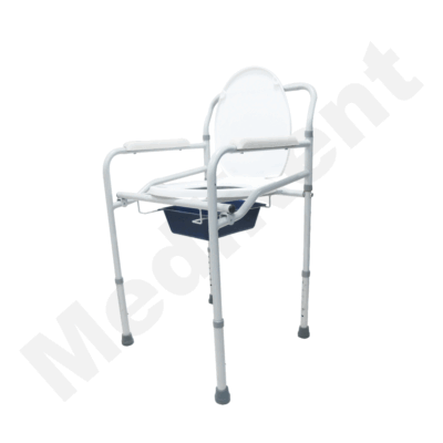 MEDIRENT COMMODE CHAIR FOLDING ADJUSTABLE. ECO